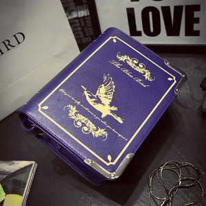 Ретро дамска чанта с изображение в три цвята