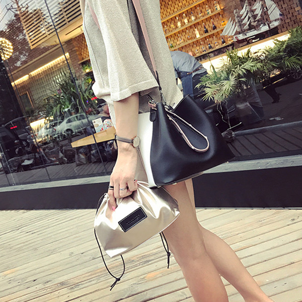 Γλυκιά γυναικεία τσάντα  σε τρία χρώματα με μεγάλη λαβή