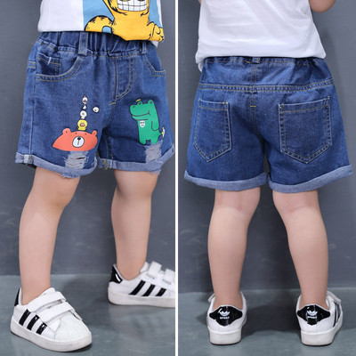 Детски дънкови панталонки за момчета в три модела