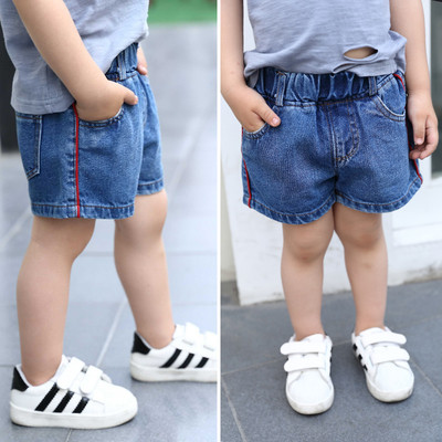 Детски дънкови панталонки за момчета в три модела