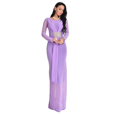 Много стилна дамска рокля с дълъг ръкав,подходяща за всеки повод в няколко различни цвята
