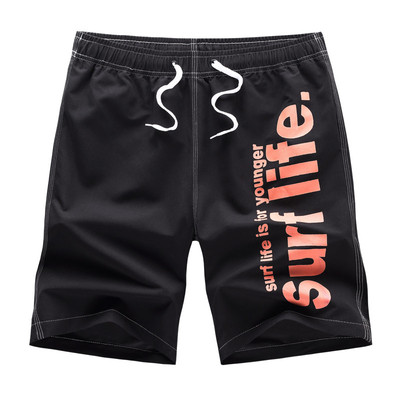 Αθλητικά ανδρικά σορτς  με επιγραφή σε τέσσερα χρώματα