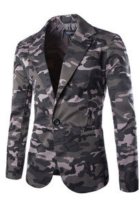 Αθλητικό-κομψό σακάκι καμουφλάζ για άνδρες σε δύο χρώματα