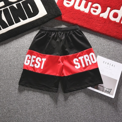 Спортни шорти за мъжете с надпис в два цвята