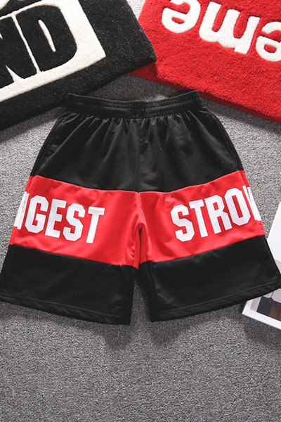 Спортни шорти за мъжете с надпис в два цвята