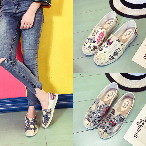 Κομψά γυναικεία  μοκασίνια με τρία σχέδια