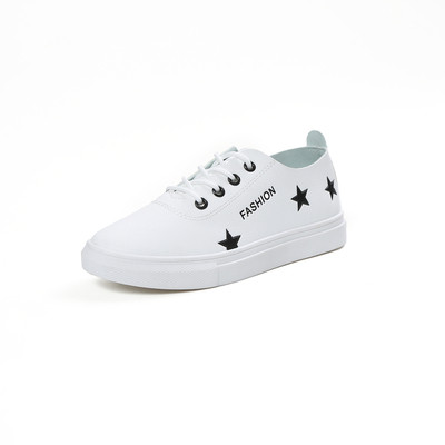 Casual γυναικεία παπούτσια με αστερίσκους σε μαύρο, μπλε και πράσινο χρώμα