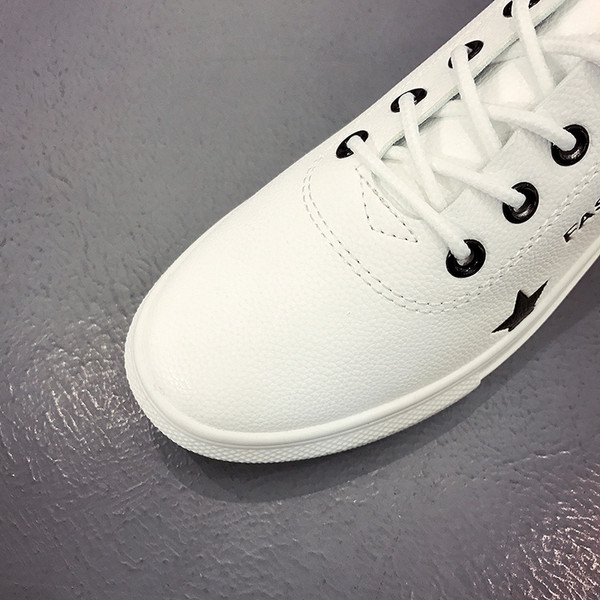 Casual γυναικεία παπούτσια με αστερίσκους σε μαύρο, μπλε και πράσινο χρώμα