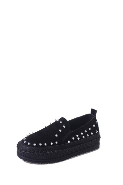 Γυναικεία μκασινια  με κορδέλα σε μαύρο και καφέ χρώμα