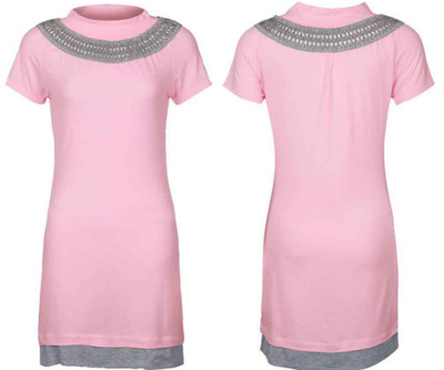 Γυναικείο φόρεμα με κοντό μανίκι σε 3 χρώματα