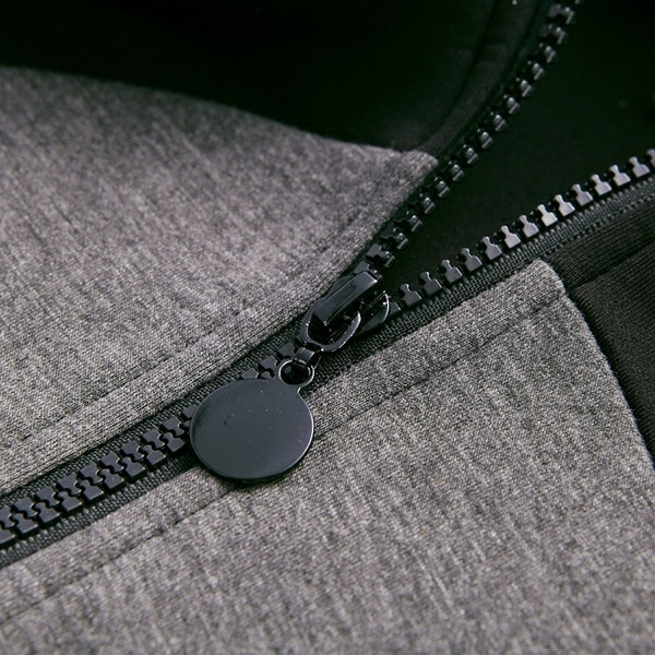 Γλυκό παιδικό γιλέκο για αγόρια με κουκούλα και δύο χρώματα