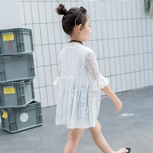 Απαλή ζακέτα  για κορίτσια με μανίκια 3/4