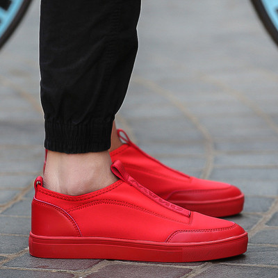 Κομψά ανδρικά πάνινα παπούτσια χωρίς συνδέσμους σε 2 σχέδια σε τρία χρώματα