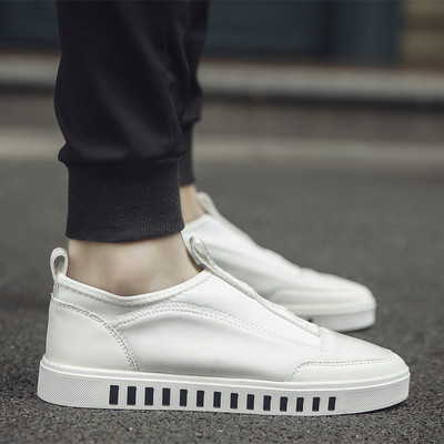 Κομψά ανδρικά πάνινα παπούτσια χωρίς συνδέσμους σε 2 σχέδια σε τρία χρώματα