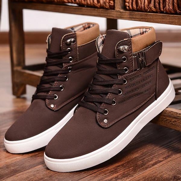 Мъжки ежедневни топли обувки високи до глезена - 4 цвята