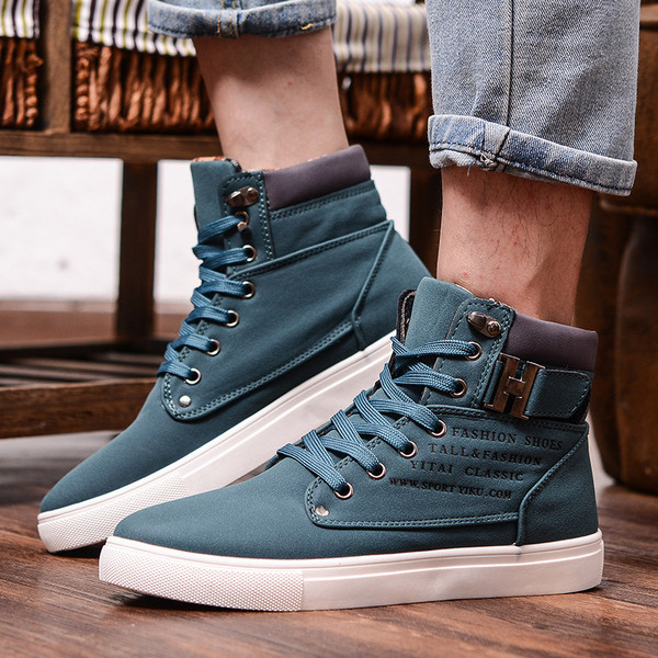 Мъжки ежедневни топли обувки високи до глезена - 4 цвята