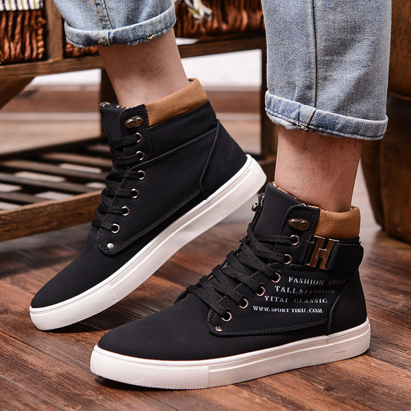 Мъжки ежедневни топли обувки високи до глезена - 4 цвята