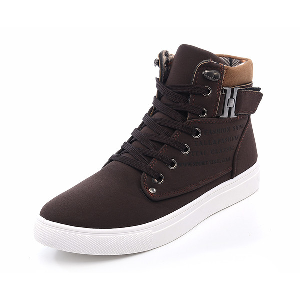 Мъжки ежедневни топли обувки високи до глезена - 4 цвята