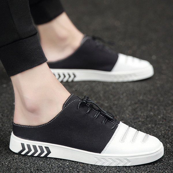 Ενδιαφέρουσα μοντέλα ανδρικά πάνινα παπούτσια  σε γκρι, μπεζ και μαύρο χρώμα