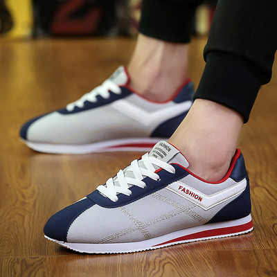 Casual ανδρικά πάνινα παπούτσια με πολύ άνετη επίπεδη σόλα σε τρία διαφορετικά χρώματα