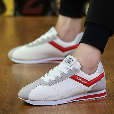 Casual ανδρικά πάνινα παπούτσια με πολύ άνετη επίπεδη σόλα σε τρία διαφορετικά χρώματα