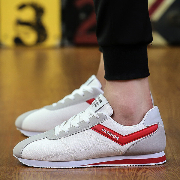 Casual ανδρικά πάνινα παπούτσια με πολύ άνετη επίπεδη σόλα σε τρία διαφορετικά χρώματα