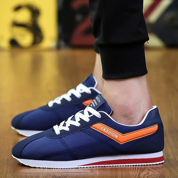 Casual ανδρικά πάνινα παπούτσια με πολύ άνετη επίπεδη σόλα σε τρία διαφορετικά χρώματα