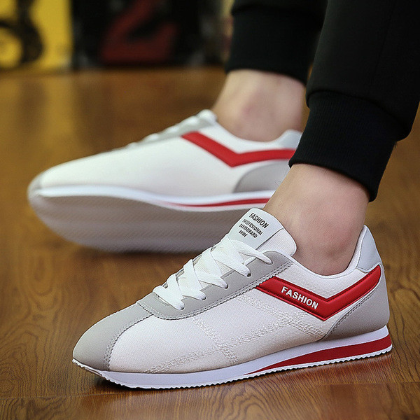 Casual ανδρικά πάνινα παπούτσια με πολύ άνετη επίπεδη σόλα σε τρία διαφορετικά χρώματα