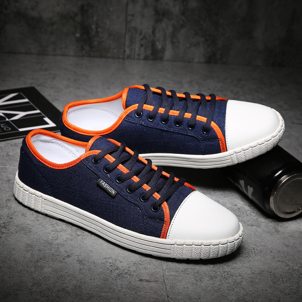 Ανδρικά πάνινα παπούτσια κατάλληλα για την καθημερινή ζωή σε τρία χρώματα