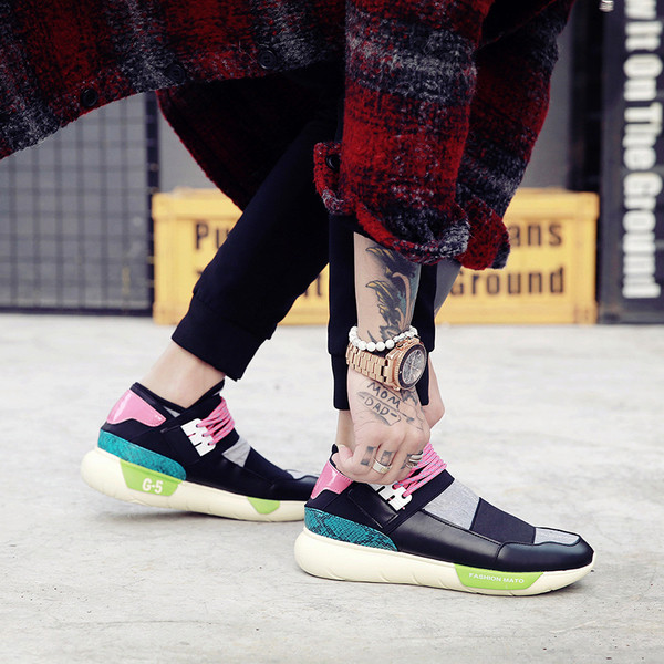 Αθλητικά κομψά ανδρικά πάνινα παπούτσια σε τρία χρώματα