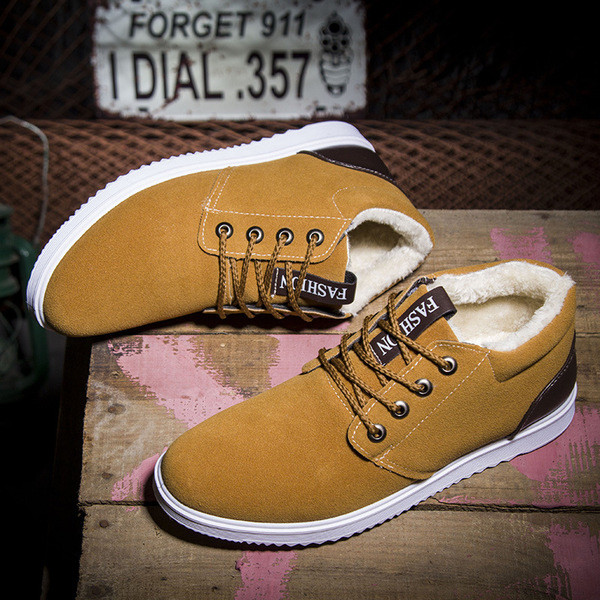 Πολύ άνετα ανδρικά παπούτσια με ζεστή γούνα - 6 χρώματα