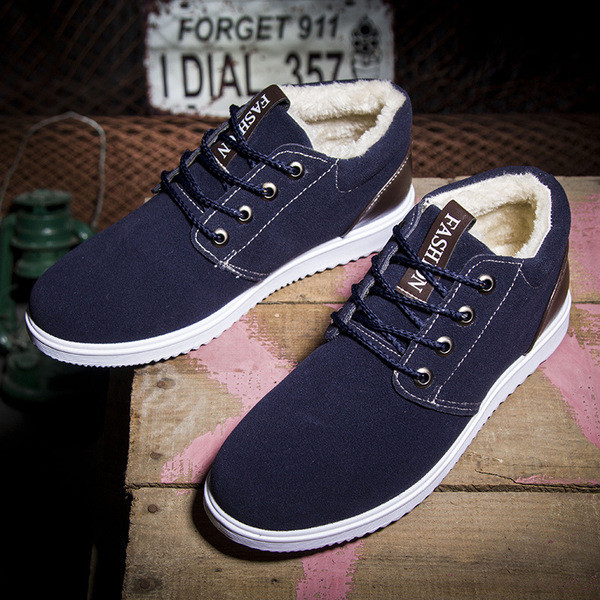 Πολύ άνετα ανδρικά παπούτσια με ζεστή γούνα - 6 χρώματα