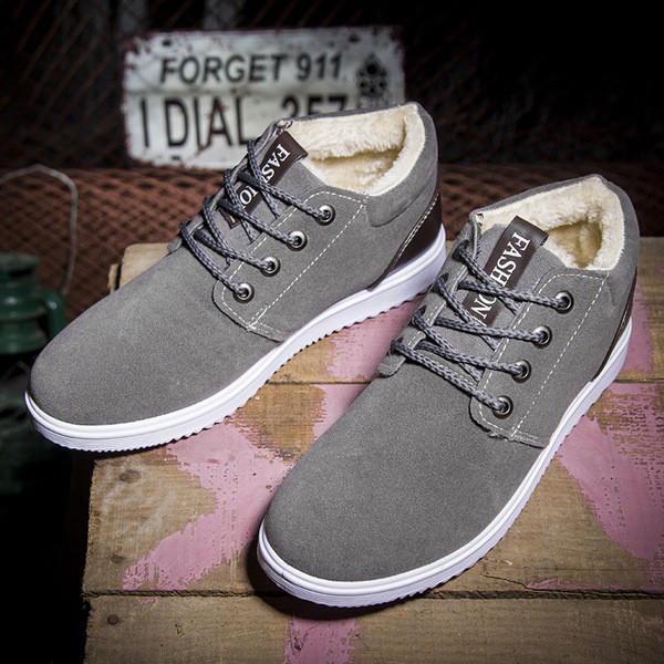 Πολύ άνετα ανδρικά παπούτσια με ζεστή γούνα - 6 χρώματα