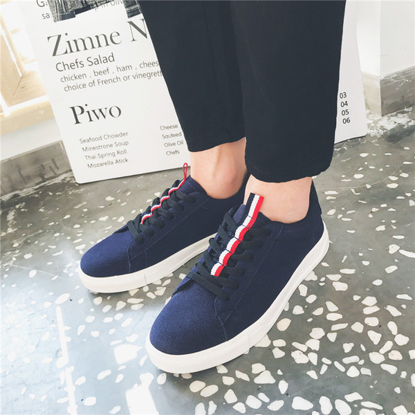 Κομψά ανδρικά πάνινα παπούτσια κατάλληλα για την καθημερινή ζωή σε δύο χρώματα