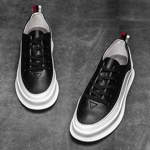 Κομψά πάνινα ανδρικά παπούτσια  με ψηλά πέλματα σε τρία χρώματα