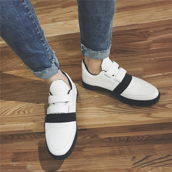 Спортно-елегантни мъжки маратонки с лепенки в две разцветки