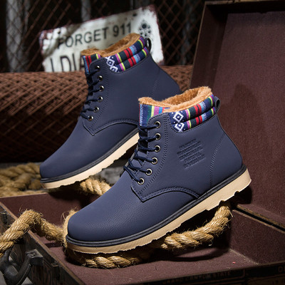 Πολύ άνετα και ζεστά αντρικά παπούτσια με επίπεδη σόλα - 3 χρώματα