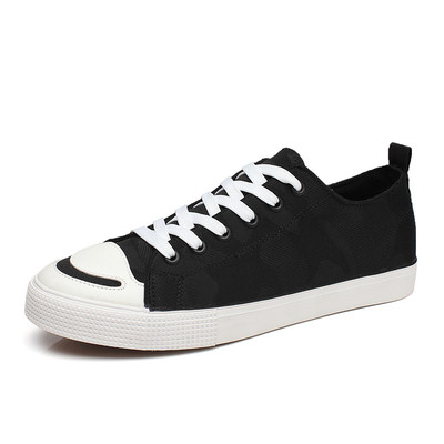 Casual αντρικά παπουτσιά σε μαύρα και καμουφλάζ χρώματα