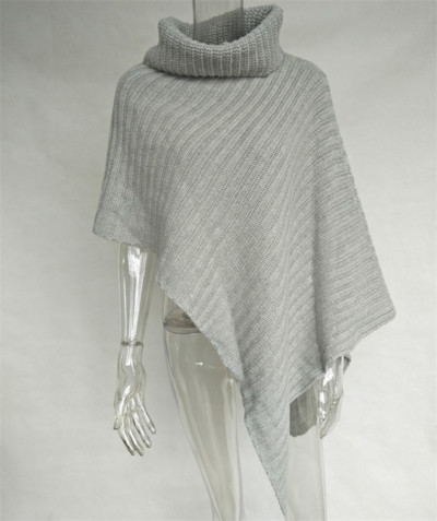 Α-συμμετρική γυναικεία μάλλινη ζακέτα σε δύο διαφορετικά χρώματα