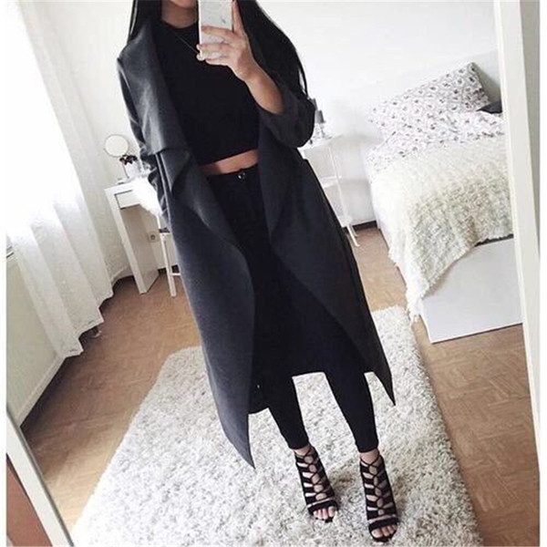 Κομψό γυναικείο παλτό σε τέσσερα διαφορετικά χρώματα