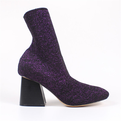 Γυναικείες  λαμπερές μπότες με ψηλό τακούνι  - 4 μοντέλα