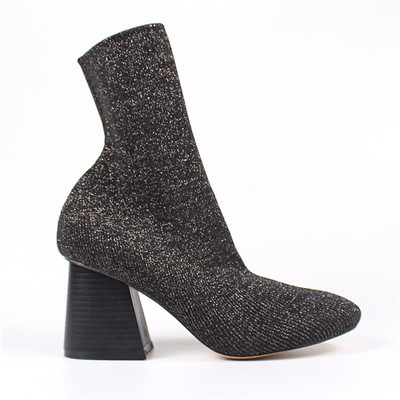 Γυναικείες  λαμπερές μπότες με ψηλό τακούνι  - 4 μοντέλα