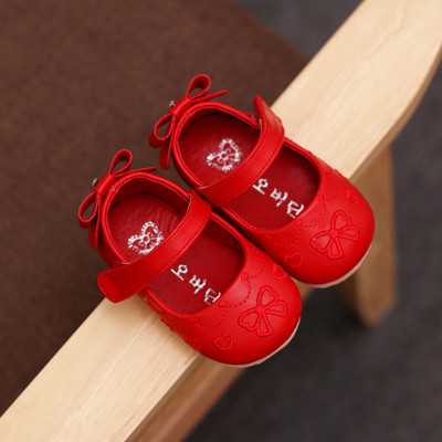 Γλυκά παιδικά μοκασίνια για κορίτσια με κορδέλα και λουράκια βελκρό