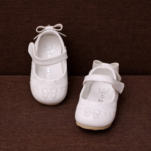 Γλυκά παιδικά μοκασίνια για κορίτσια με κορδέλα και λουράκια βελκρό