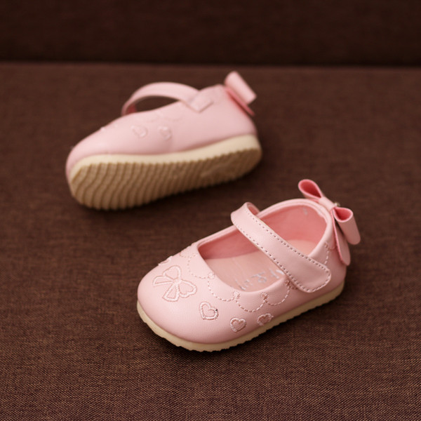 Γλυκά παιδικά μοκασίνια για κορίτσια με κορδέλα και λουράκια βελκρό