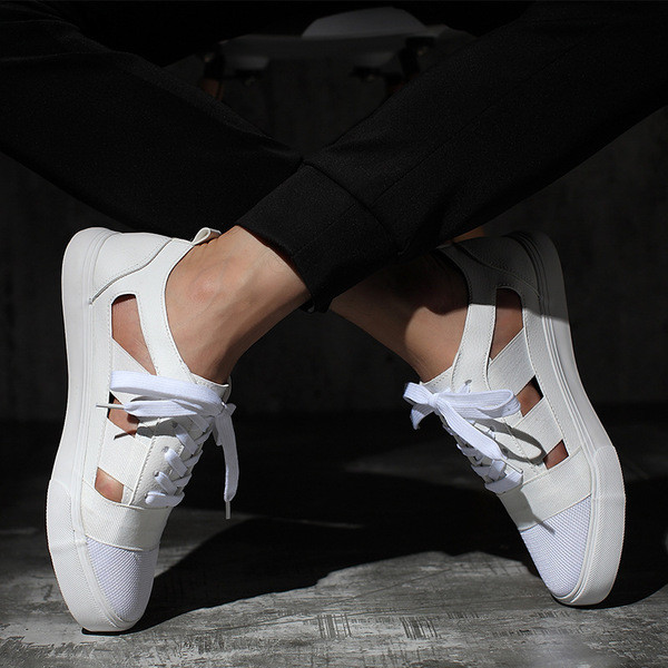 Άνετα αναπνεύσιμα ανδρικά μοκασίνια με επίπεδη σόλα και άνετι σόλα - 2 χρώματα