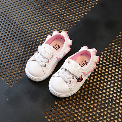 Κομψά παιδικά πάνινα παπούτσια για κορίτσια σε τρεις αποχρώσεις και με  λουράκια βελκρό