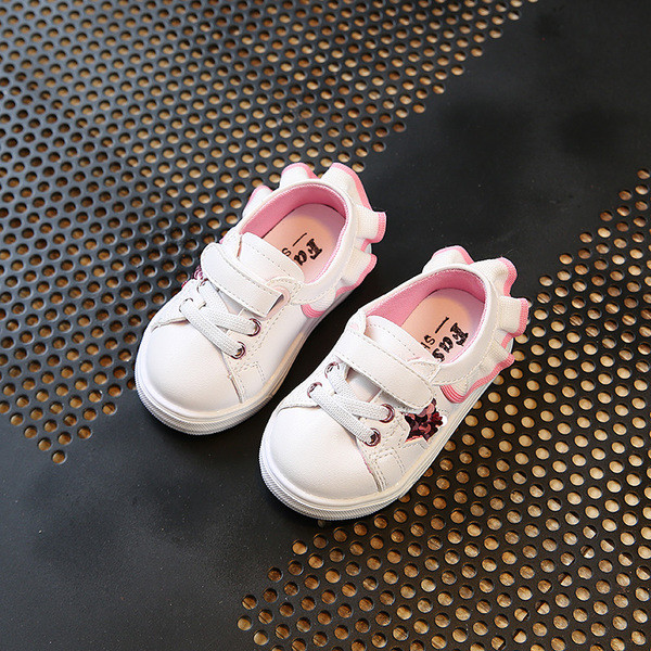 Κομψά παιδικά πάνινα παπούτσια για κορίτσια σε τρεις αποχρώσεις και με  λουράκια βελκρό