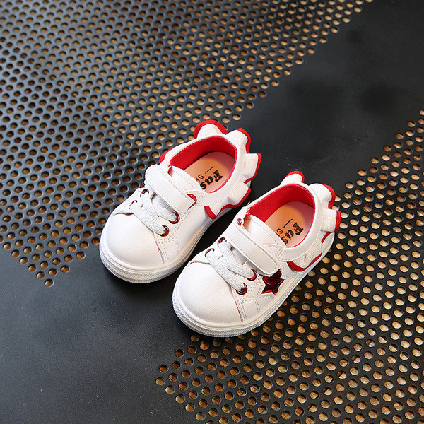 Κομψά παιδικά πάνινα παπούτσια για κορίτσια σε τρεις αποχρώσεις και με  λουράκια βελκρό