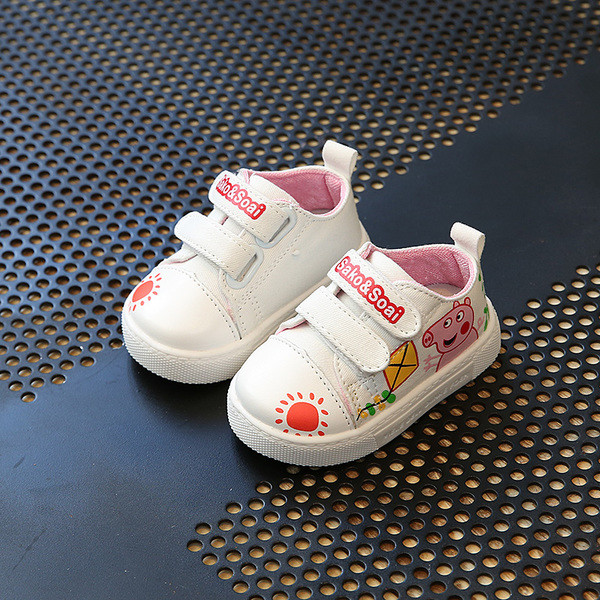 Γυναικεία πάνινα παπούτσια για κορίτσια με  λουράκια βελκρό και εικόνες σε τρία χρώματα